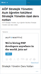 Mobile Screenshot of aofstratejikyonetim.wordpress.com