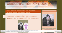 Desktop Screenshot of koprucuhacimustafatandoganhocaefendi.wordpress.com