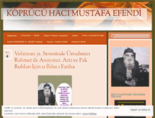 Tablet Screenshot of koprucuhacimustafatandoganhocaefendi.wordpress.com