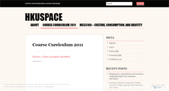 Desktop Screenshot of hkuspace.wordpress.com