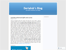 Tablet Screenshot of deriahdr.wordpress.com