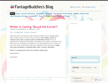 Tablet Screenshot of fantagebuddies.wordpress.com