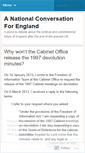 Mobile Screenshot of nationalconversationforengland.wordpress.com
