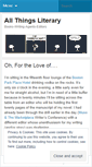 Mobile Screenshot of aliterarylife.wordpress.com