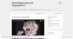 Desktop Screenshot of gentrifizierung.wordpress.com