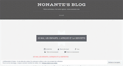 Desktop Screenshot of nonanteblog.wordpress.com