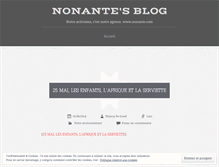 Tablet Screenshot of nonanteblog.wordpress.com