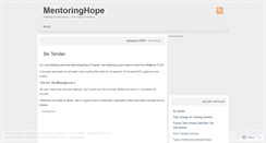 Desktop Screenshot of mentoringhope.wordpress.com