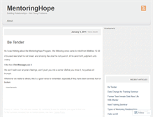 Tablet Screenshot of mentoringhope.wordpress.com