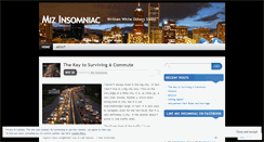 Desktop Screenshot of mizinsomniac.wordpress.com