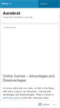 Mobile Screenshot of aarabrat.wordpress.com