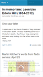 Mobile Screenshot of leonidasedwinhill.wordpress.com