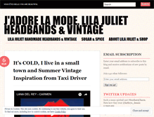 Tablet Screenshot of lilajuliet.wordpress.com