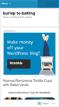 Mobile Screenshot of burlaptobaking.wordpress.com