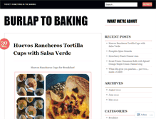 Tablet Screenshot of burlaptobaking.wordpress.com