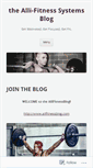 Mobile Screenshot of getfitwithalli.wordpress.com