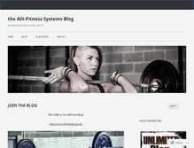 Tablet Screenshot of getfitwithalli.wordpress.com