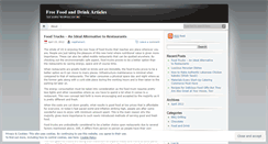 Desktop Screenshot of fooddrinkarticles.wordpress.com