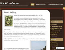 Tablet Screenshot of blackcrowcurios.wordpress.com