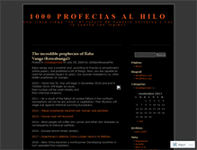 Tablet Screenshot of 1000profeciasalhilo.wordpress.com