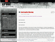 Tablet Screenshot of gpvibe.wordpress.com
