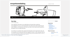Desktop Screenshot of mrsparksmediablog.wordpress.com