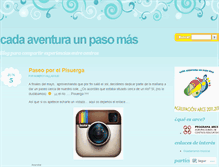 Tablet Screenshot of cadaaventuraunpasomas.wordpress.com