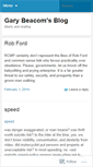 Mobile Screenshot of garybeacom.wordpress.com