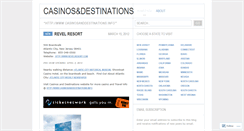 Desktop Screenshot of casinosanddestinations.wordpress.com