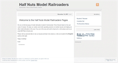 Desktop Screenshot of halfnuts.wordpress.com
