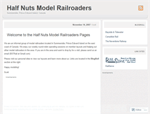 Tablet Screenshot of halfnuts.wordpress.com
