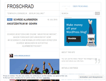 Tablet Screenshot of froschrad0einfachlosradeln.wordpress.com
