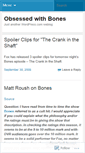Mobile Screenshot of obsessedwithbones.wordpress.com