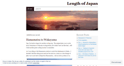 Desktop Screenshot of lengthofjapan.wordpress.com