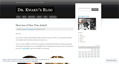 Desktop Screenshot of drkwaku.wordpress.com