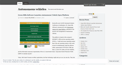 Desktop Screenshot of driverless.wordpress.com