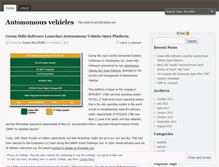 Tablet Screenshot of driverless.wordpress.com