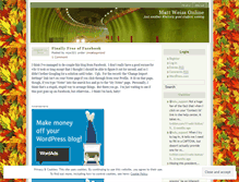 Tablet Screenshot of mjw321.wordpress.com