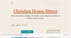 Desktop Screenshot of housesitters.wordpress.com