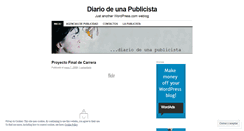 Desktop Screenshot of diariodeunapublicista.wordpress.com