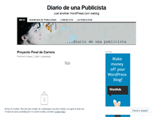 Tablet Screenshot of diariodeunapublicista.wordpress.com