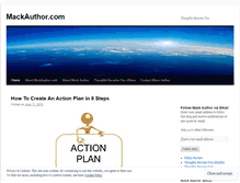 Tablet Screenshot of mackauthor.wordpress.com