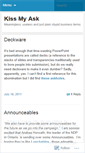 Mobile Screenshot of kissmyask.wordpress.com