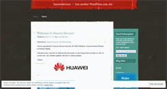 Desktop Screenshot of huaweidevices.wordpress.com