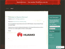 Tablet Screenshot of huaweidevices.wordpress.com