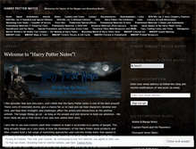 Tablet Screenshot of harrypotternotes.wordpress.com