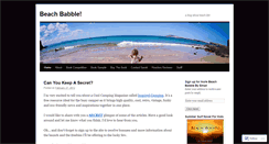 Desktop Screenshot of beachbabble.wordpress.com