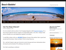 Tablet Screenshot of beachbabble.wordpress.com