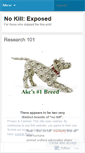 Mobile Screenshot of nokillexposed.wordpress.com
