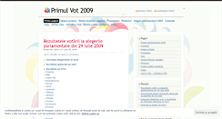 Desktop Screenshot of primulvot2009.wordpress.com